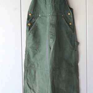 Women’s Straight Leg Overalls - Olive Green